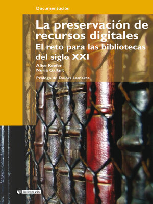 cover image of La preservación de recursos digitales